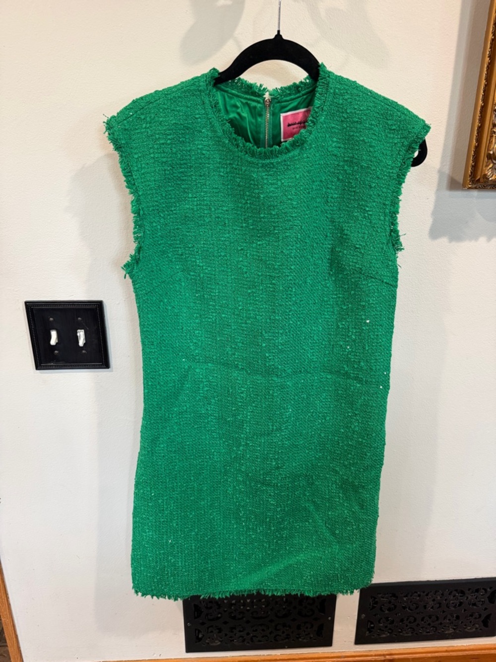 kate spade Emerald Green Textured Sleeveless Dress